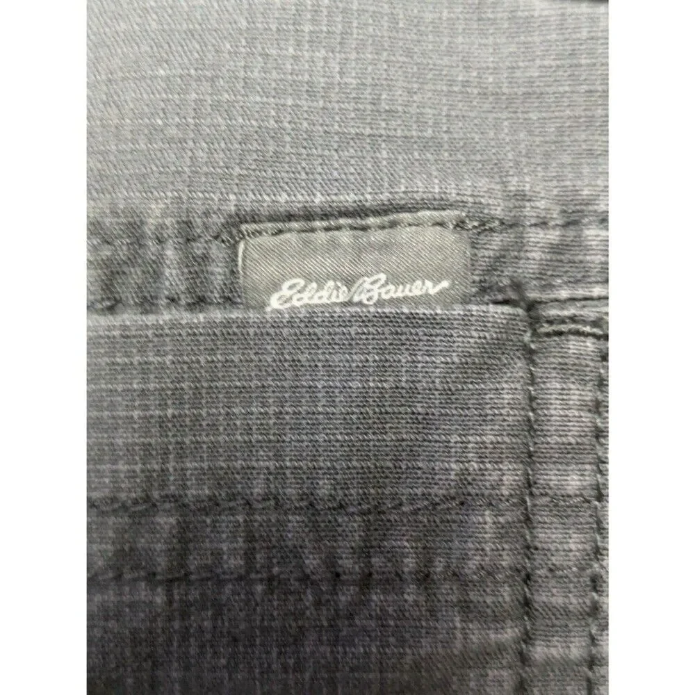 Eddie Bauer Womens Gray Chino Shorts Size 14 - Picture 8 of 11